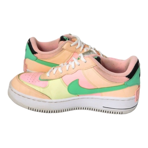 Nike Air Force One Shadow Barely Volt Artic Punch Sneakers 9 - Picture 3 of 11